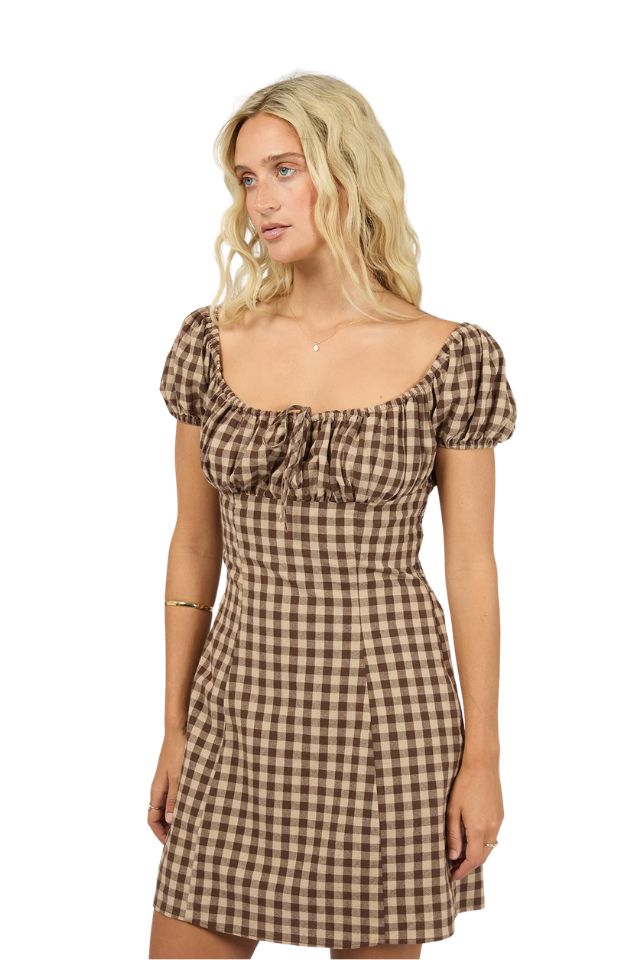 Wynn Mini Dress - Brown
