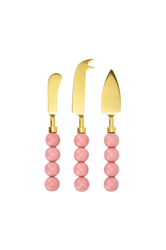 Orb Cheese Knife - Set of 3 - Light Pink