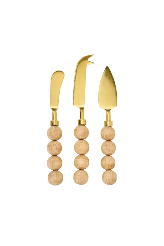 Orb Cheese Knife - Set of 3 - Natural