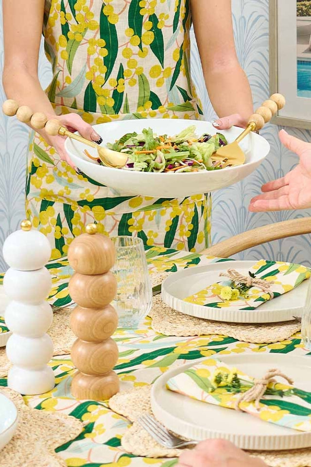 Orb Salad Server - Set of 2 - Natural