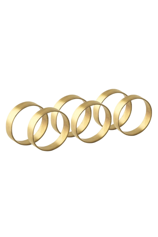 Napkin Ring Brass - 6 Set
