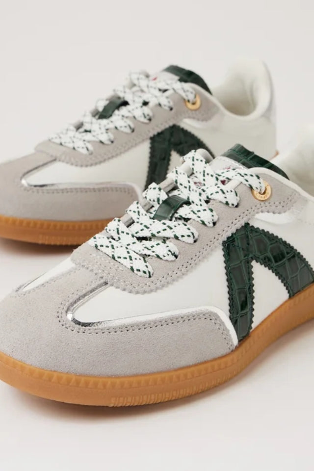 Elite Classic - White Green, Croc Red