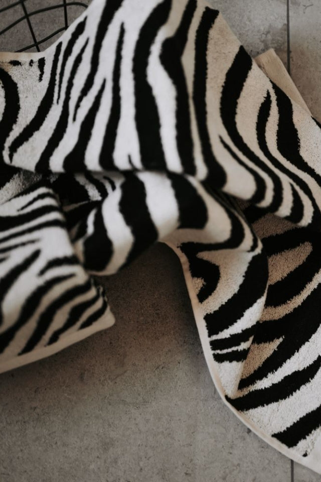 Jacquard Face Towel - Zebra