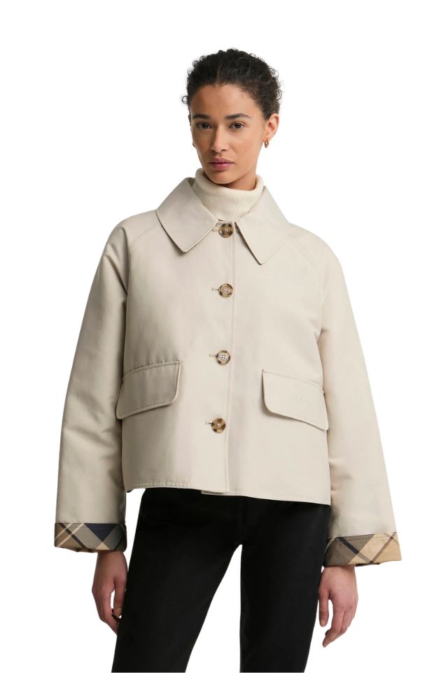 Delilah Checked Showerproof Jacket - Birchwood Dress