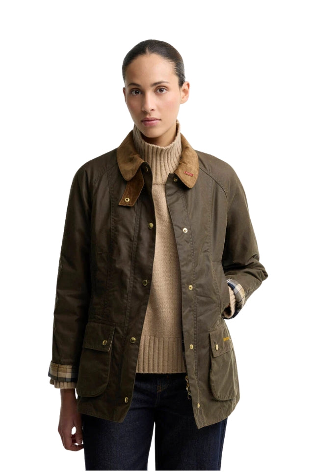 Icons Beadnell Wax Jacket - Beech/Birchwood