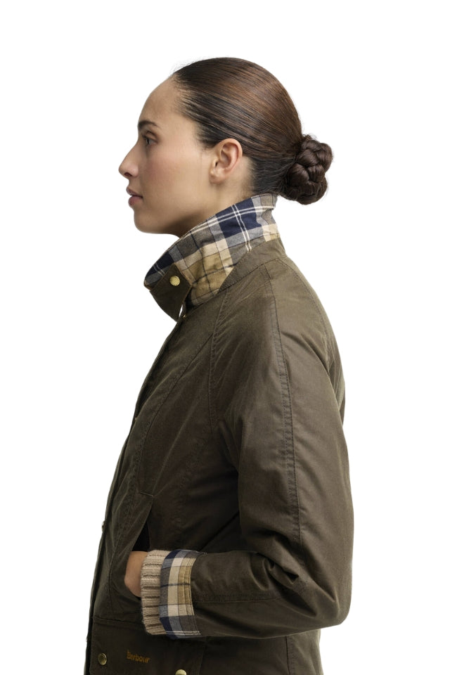 Icons Beadnell Wax Jacket - Beech/Birchwood