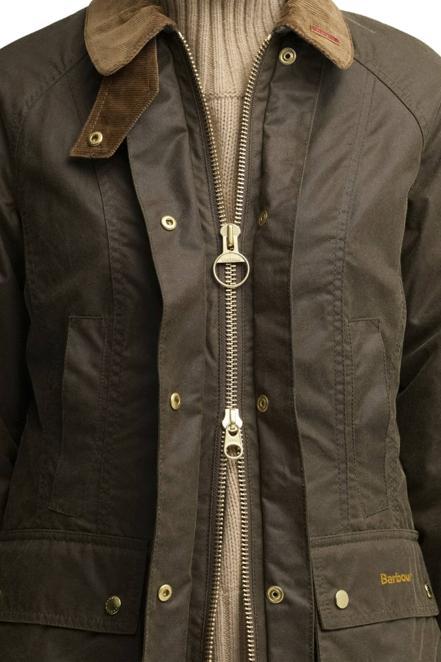 Icons Beadnell Wax Jacket - Beech/Birchwood