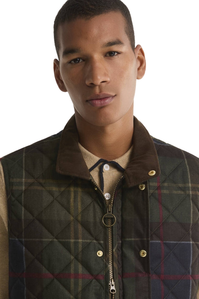 Icons Tartan Lowerdale Quilted Gilet - Classic Tartan