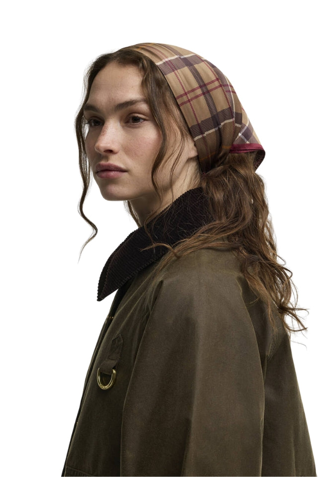 Kinsale Tartan Head Scarf - Muted Tartan