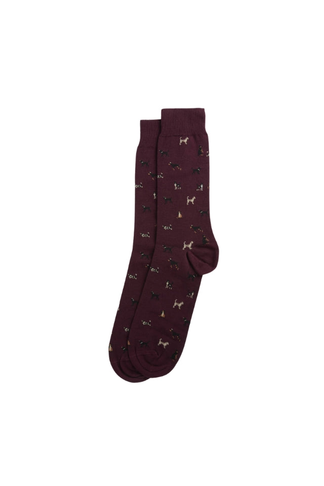 Mavin Sock - Bordeaux/Dog
