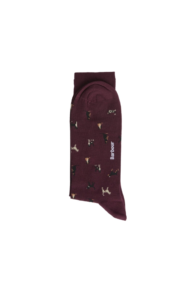 Mavin Sock - Bordeaux/Dog