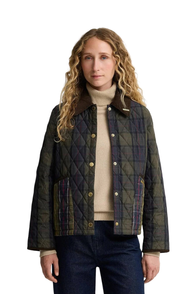 Reimagined Icons Tartan Cropped Liddesdale Quilted Jacket - Shadow Classic/Classic