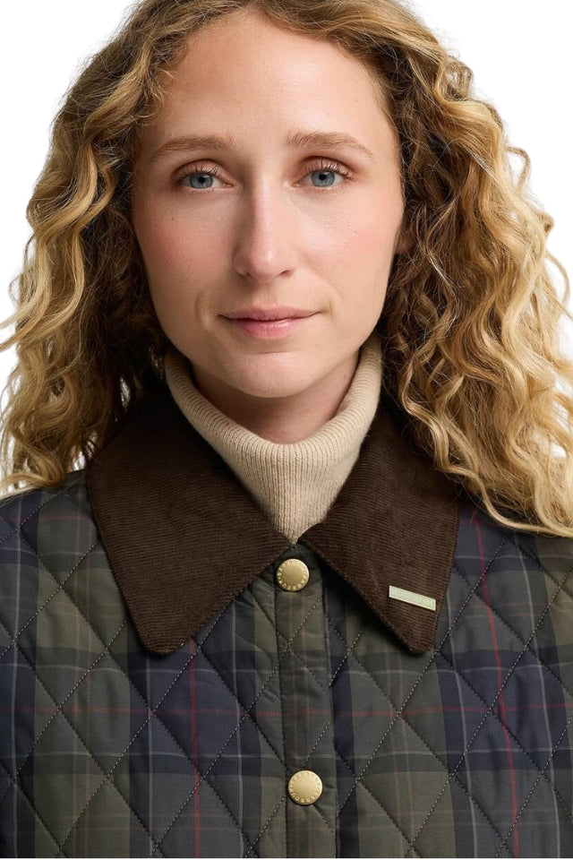 Reimagined Icons Tartan Cropped Liddesdale Quilted Jacket - Shadow Classic/Classic