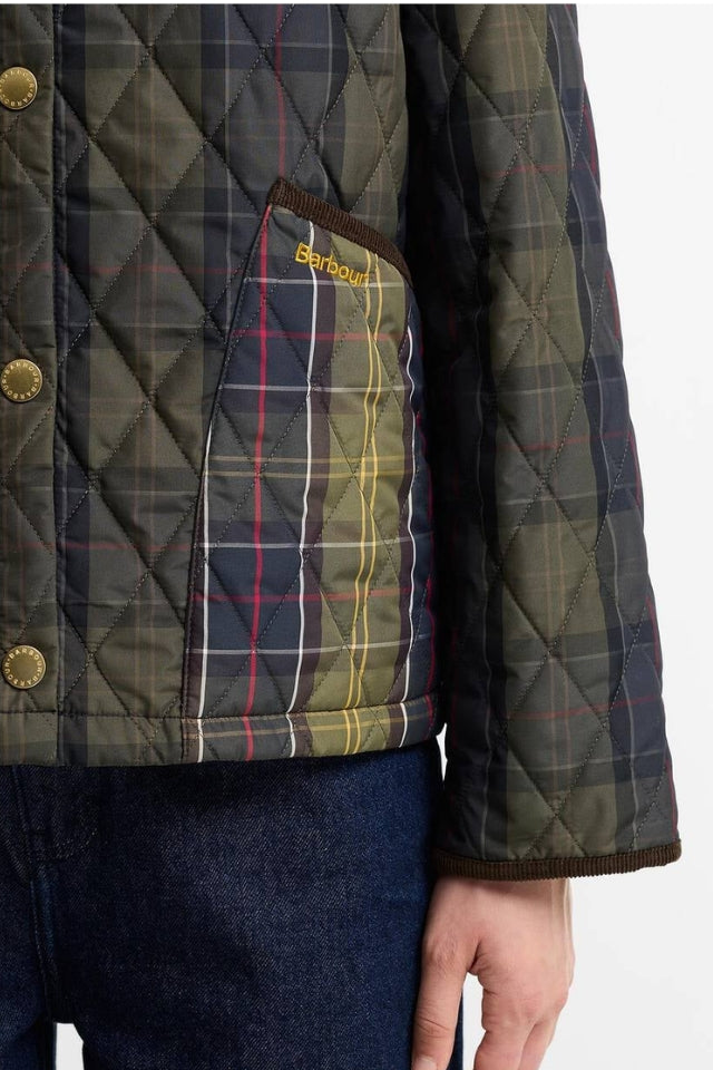 Reimagined Icons Tartan Cropped Liddesdale Quilted Jacket - Shadow Classic/Classic