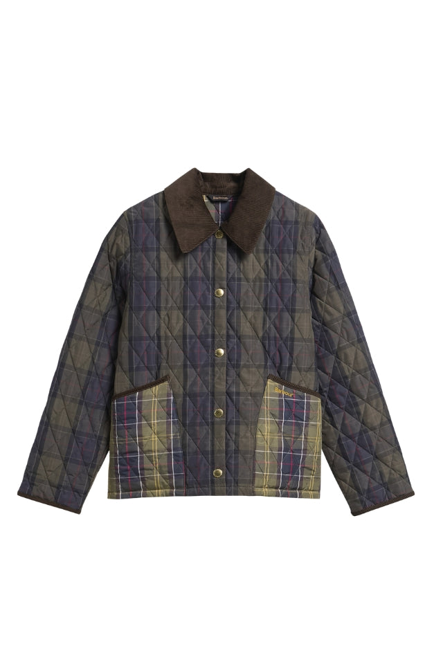 Reimagined Icons Tartan Cropped Liddesdale Quilted Jacket - Shadow Classic/Classic