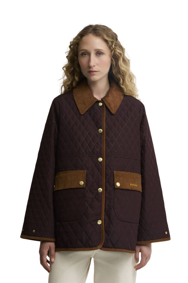 Whickham Quilted Jacket - Fig/Muted
