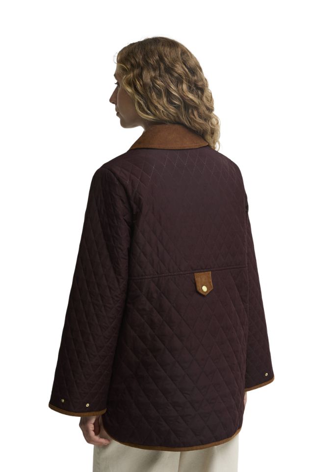 Whickham Quilted Jacket - Fig/Muted