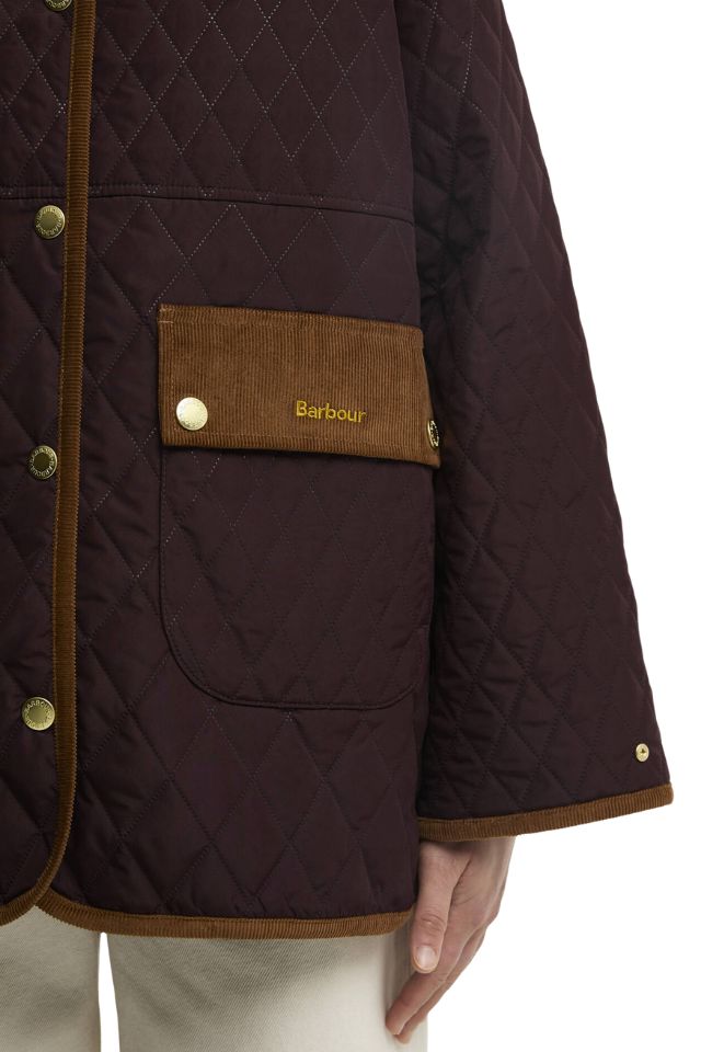Whickham Quilted Jacket - Fig/Muted