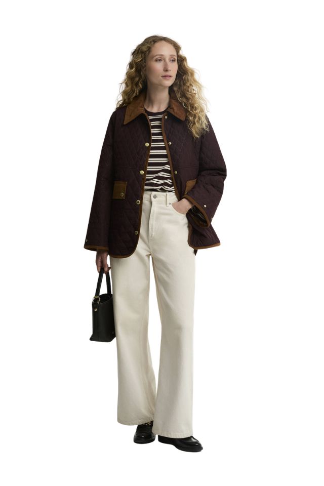 Whickham Quilted Jacket - Fig/Muted
