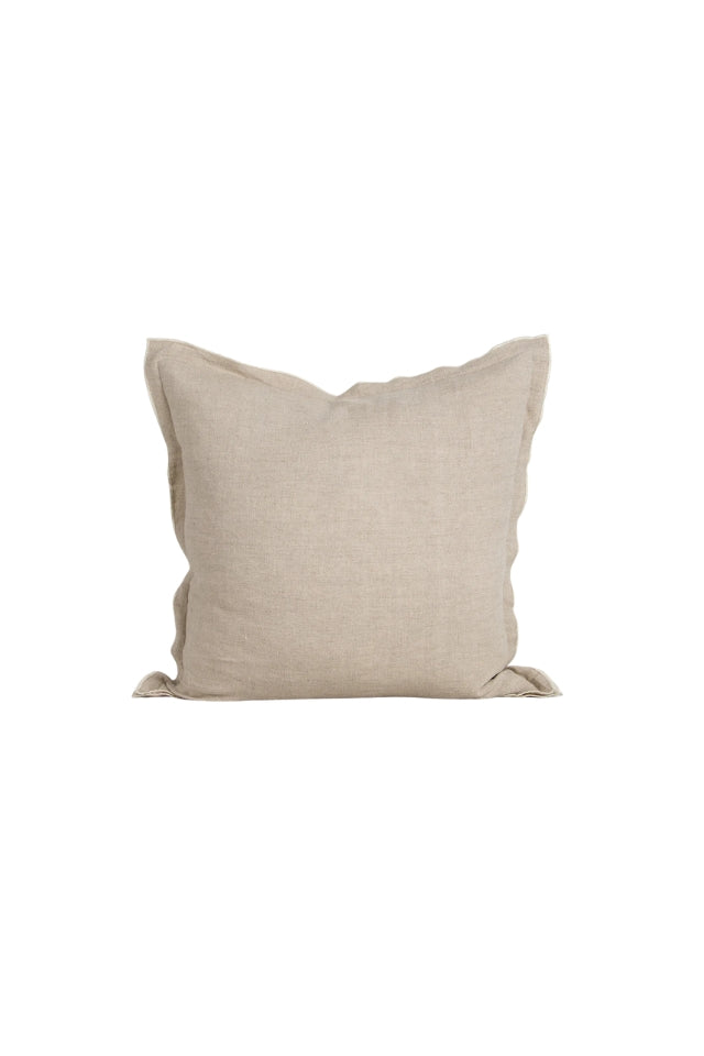 Linden Cushion with Feather Inner - Linen