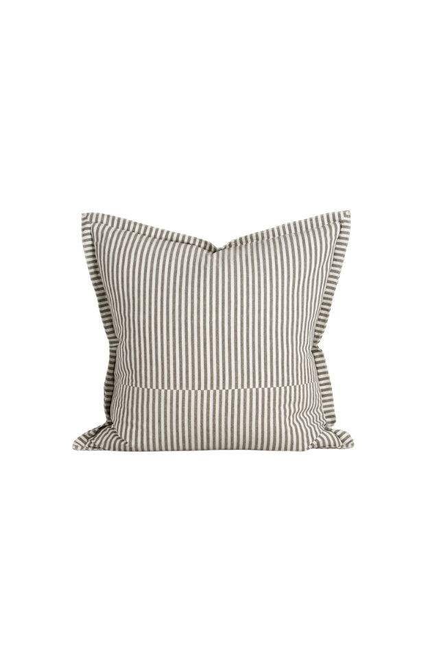 Rowan Cushion with Feather Inner - Olive