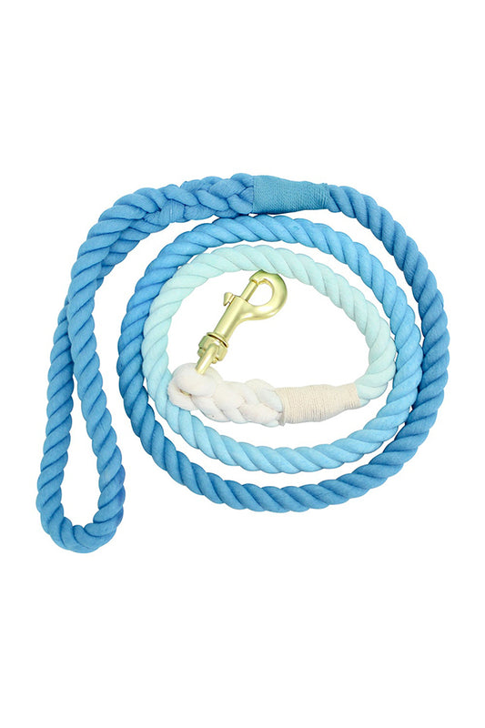 Hot Dog Rope Leash - Blue Skies