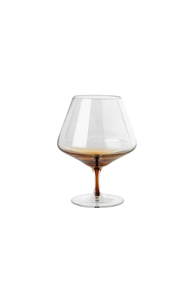 Amber Cognac Glass - Amber