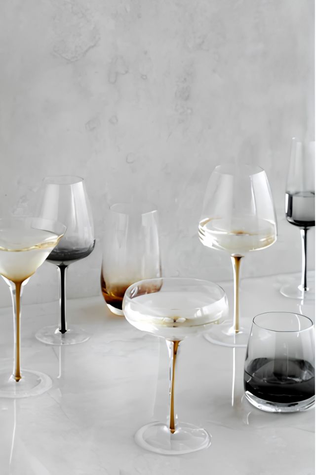 Amber White Wine Glass - Amber