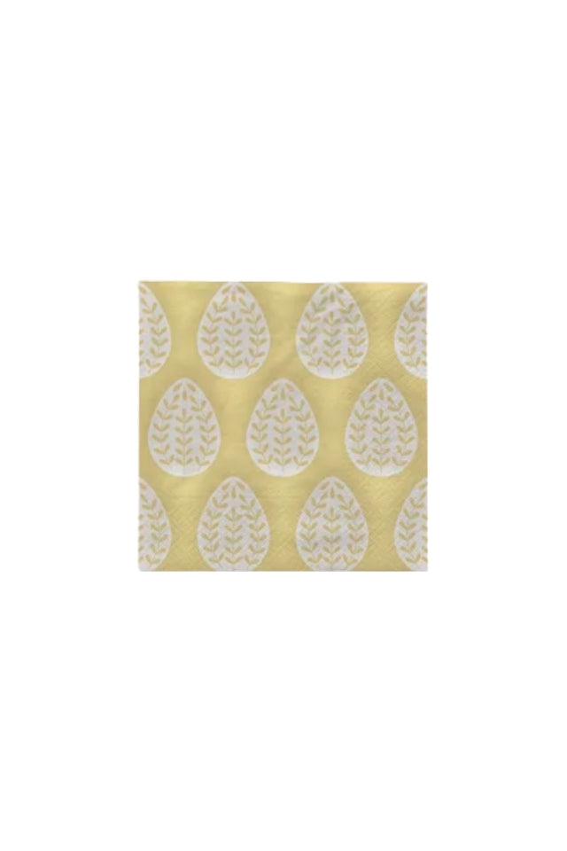 Paper Napkin Egga - Butter Yellow/White