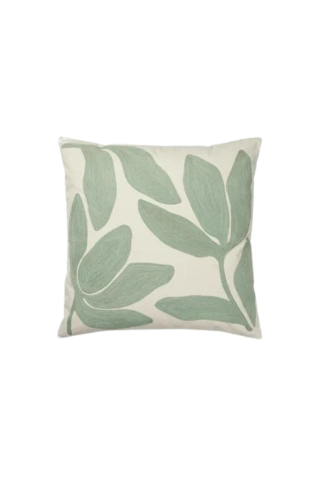 Herbert Cushion Cover - Sage Green/Natural