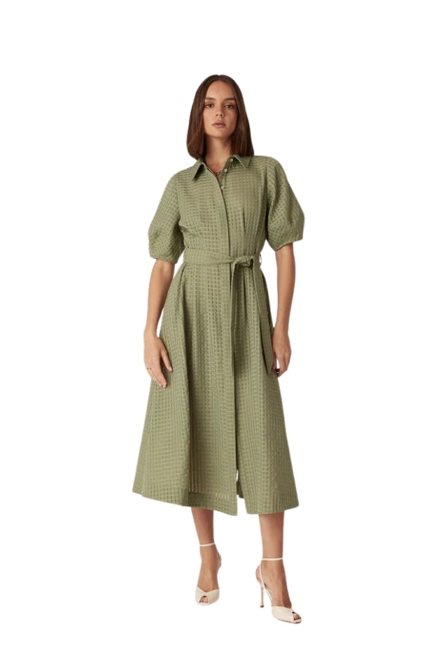 Alana Midi Dress - Olive