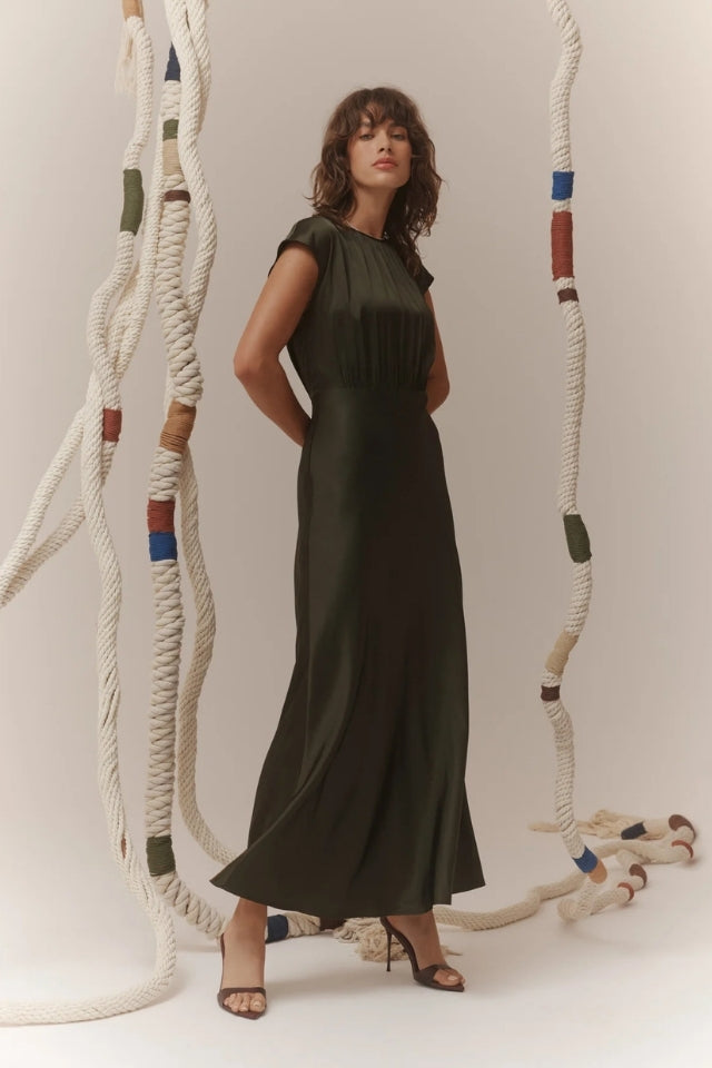 Muse Dress - Dark Green