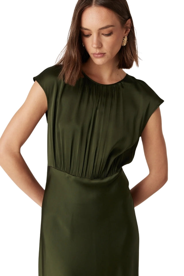 Muse Dress - Dark Green