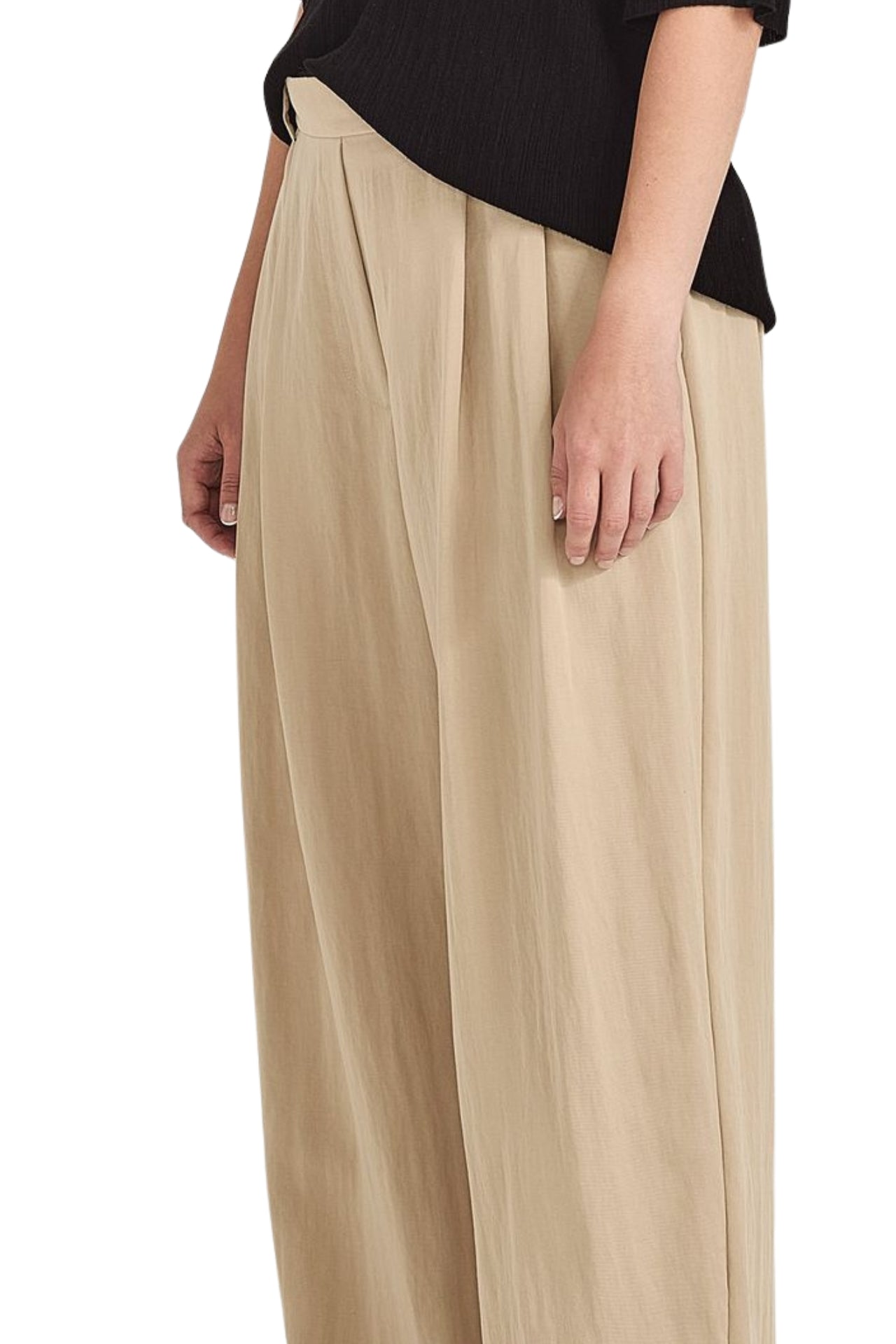 Brodie Pleat Pant - Clay
