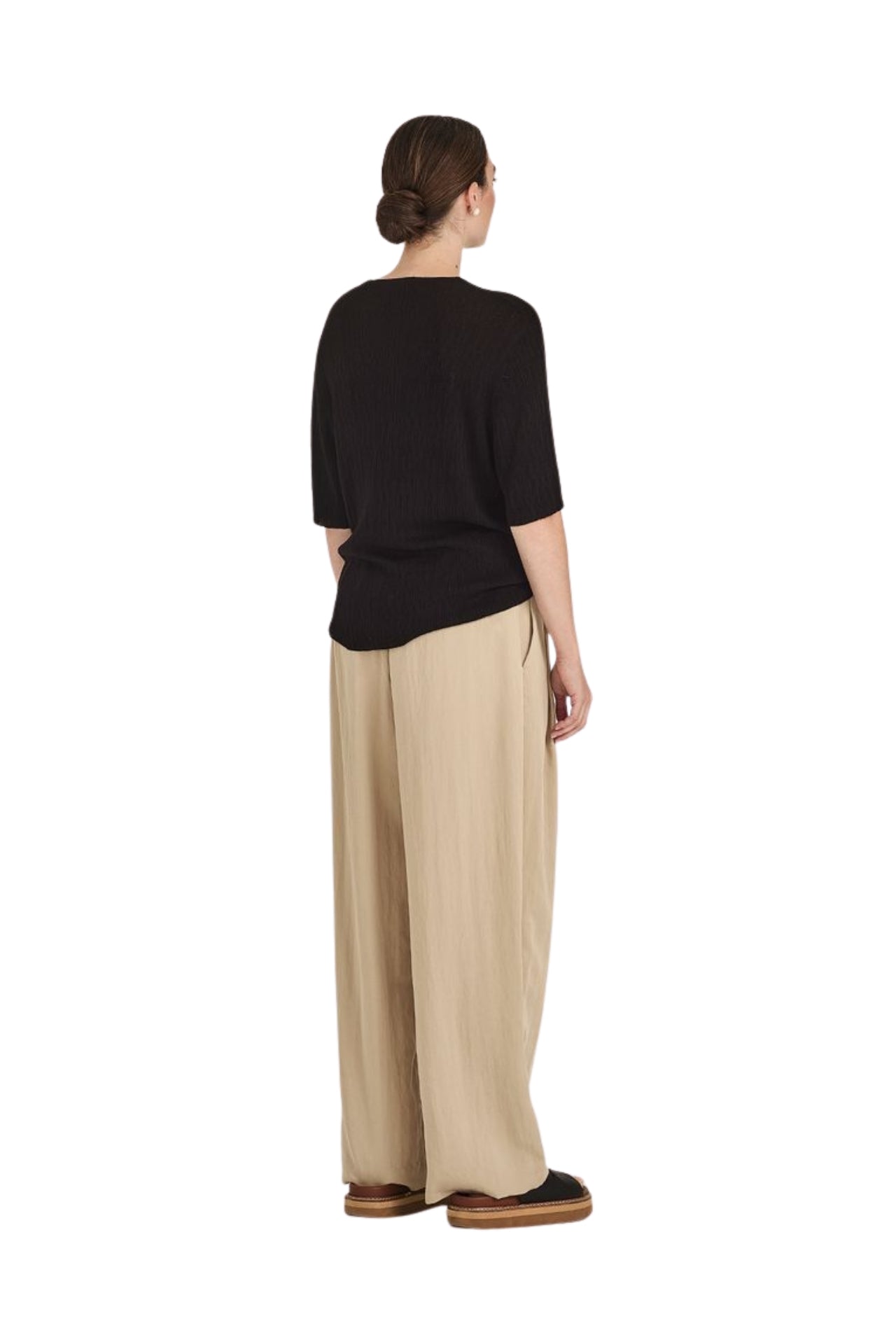 Brodie Pleat Pant - Clay