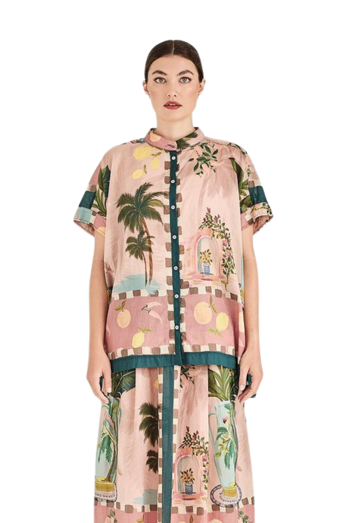 Florine Blouse - Green Multi