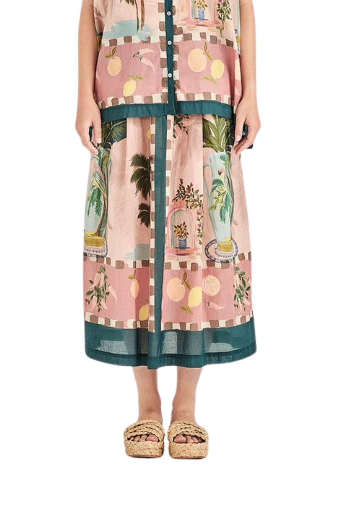 Florine Skirt - Green Multi