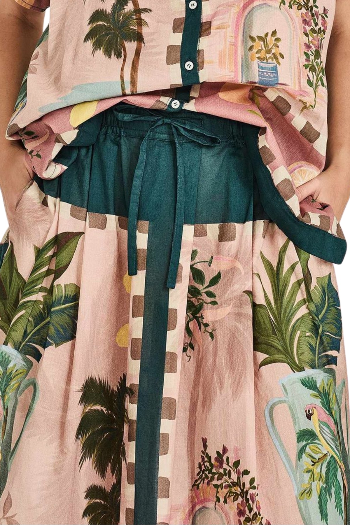 Florine Skirt - Green Multi