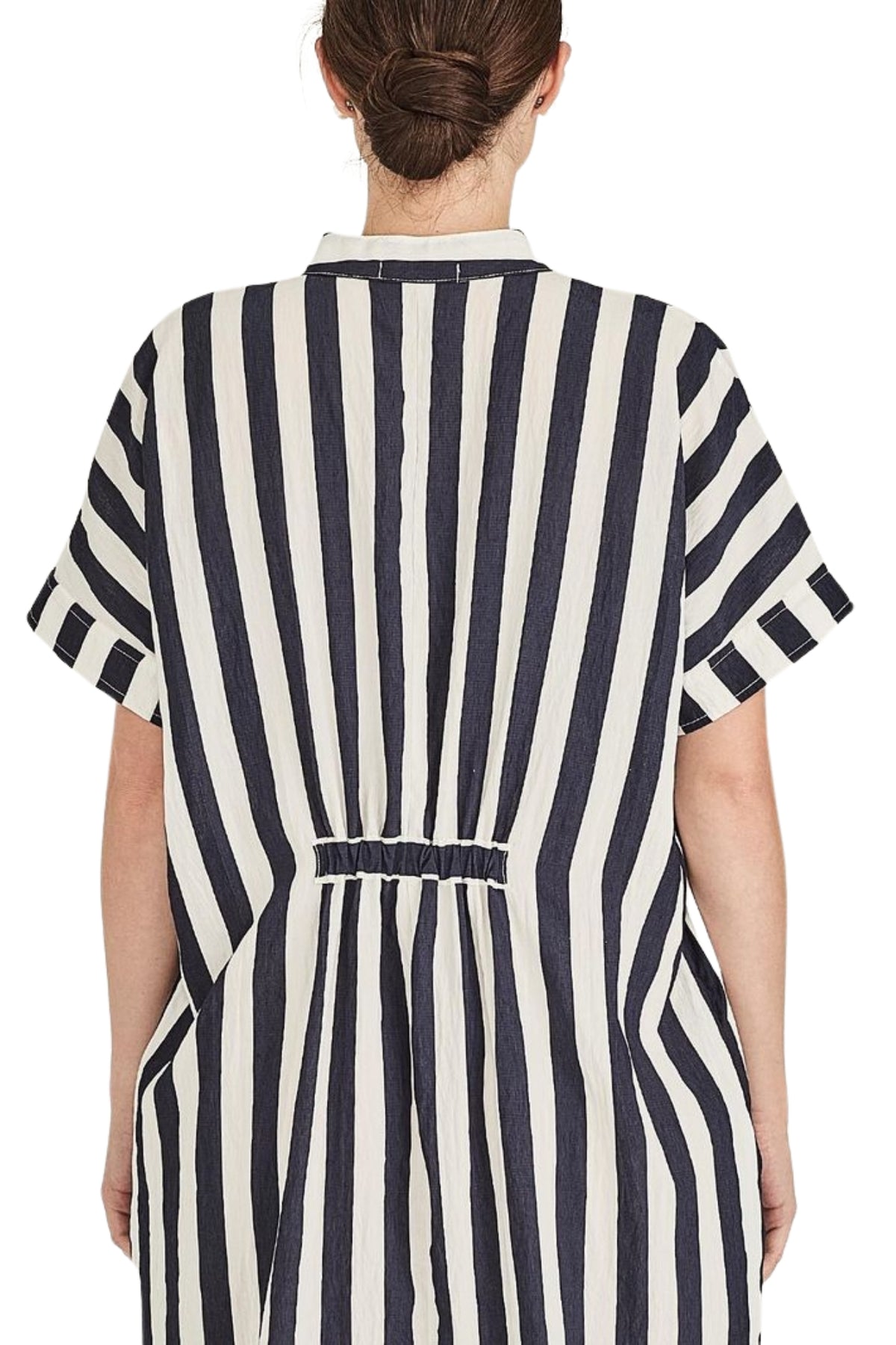 Roberta Striped Dress - Navy Stripe
