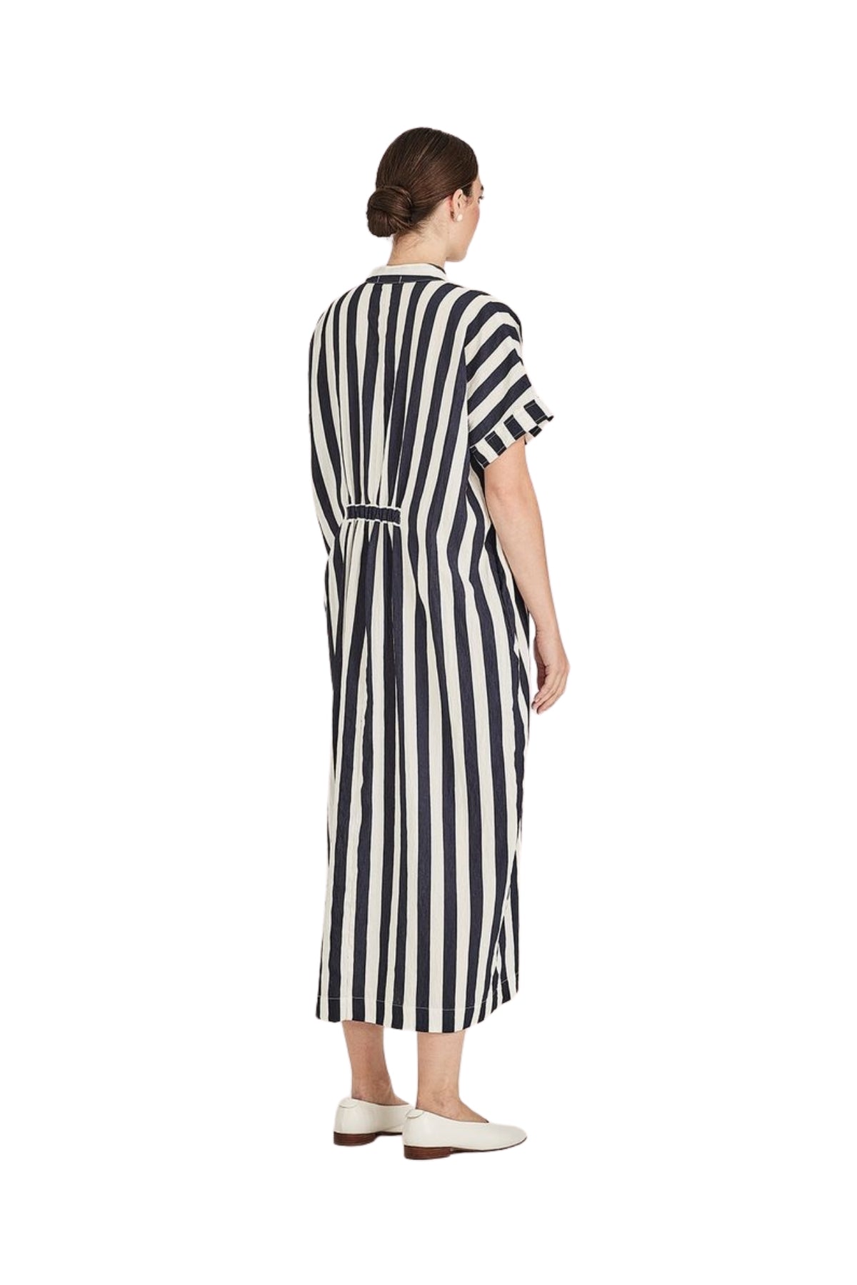Roberta Striped Dress - Navy Stripe