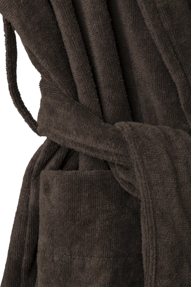 Velour Cotton Robe - Cocoa