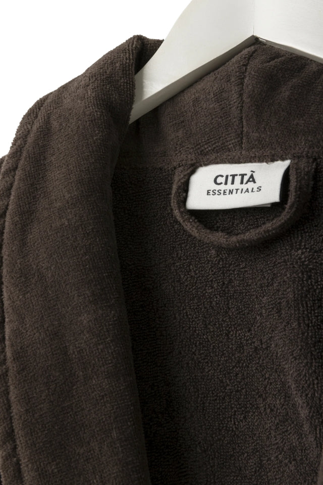 Velour Cotton Robe - Cocoa