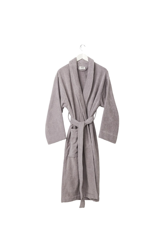 Velour Cotton Robe - Pansy