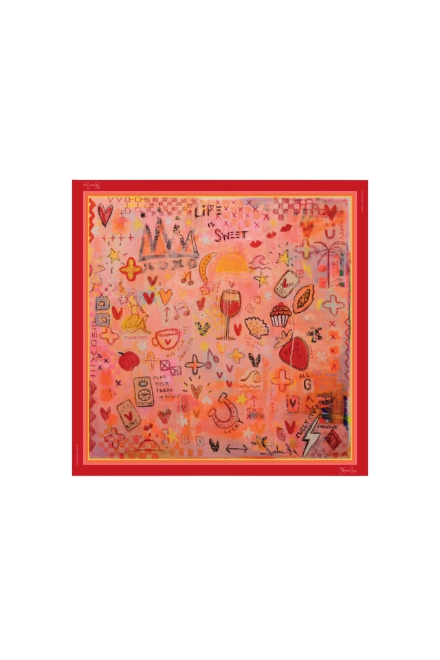 The DH x Jackie Green Sweet As Silk Scarf