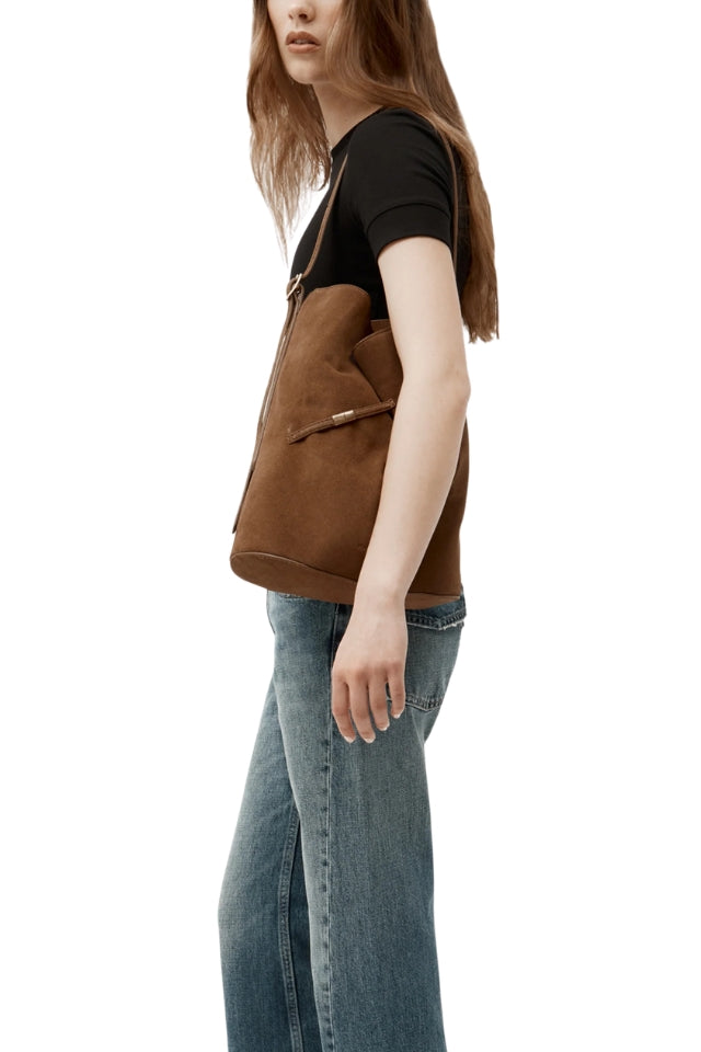 Clippity Tote - Hazel Suede