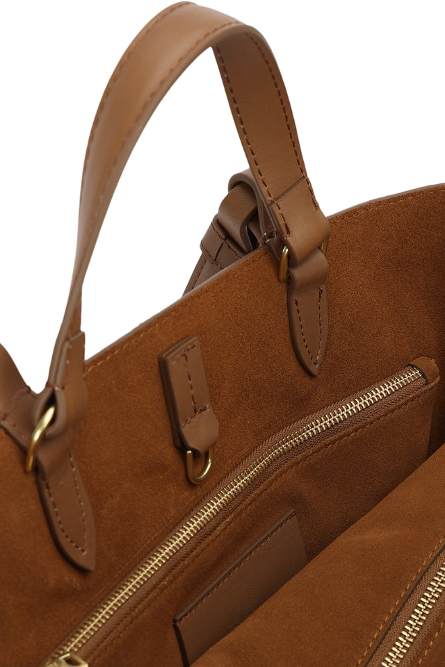 Large Bandit Tote - Hazel Suede