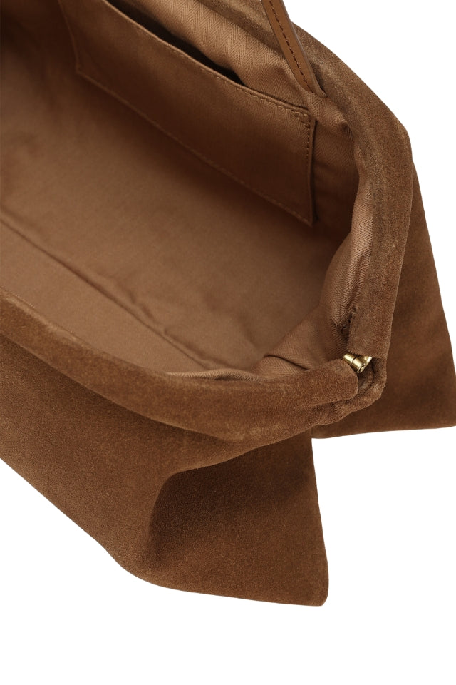 Vault Clutch - Hazel Suede