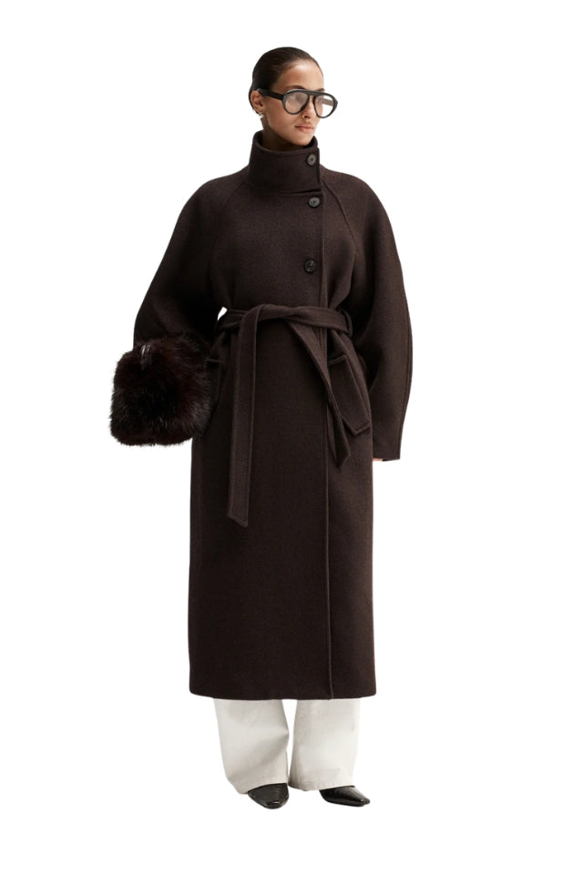 Angelica Coat - Chocolate
