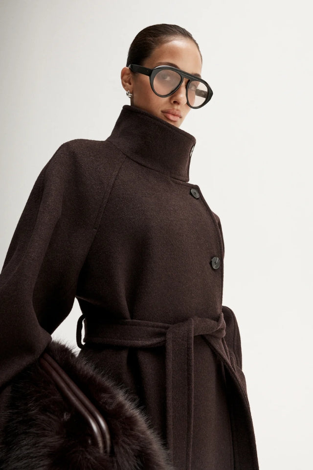 Angelica Coat - Chocolate