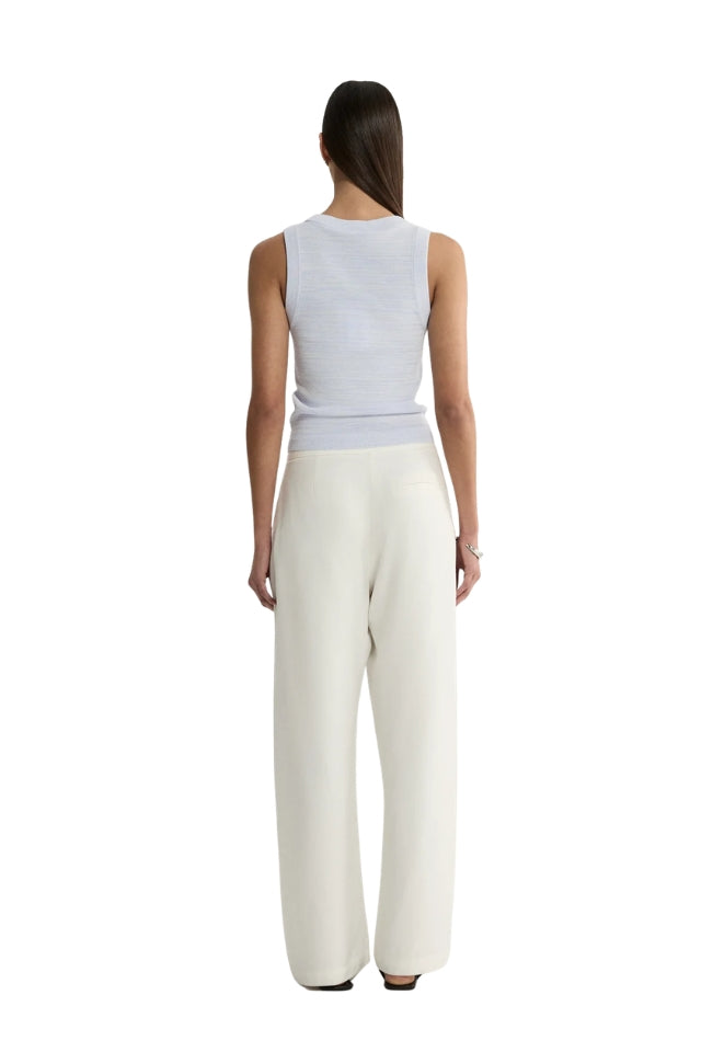 Celia Knit Top - Pale Blue Marle